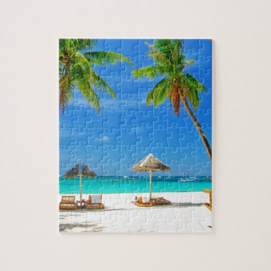 TROPISCH BEELD WENS U HIER HET AANGEPASTE BRIEFKAA LEGPUZZEL (Verticaal)