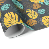 Tropisch  behangpatroon cadeaupapier (Rol Hoek)