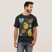 Tropisch  behangpatroon t-shirt (Voorkant volledig)