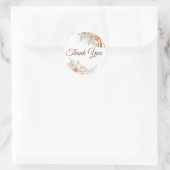 Tropisch beige en munt dank u sticker (Tas)