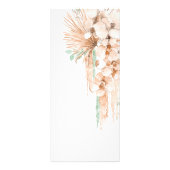 Tropisch beige en munt prijslijst Rackkaart Reclamekaart (Achterkant)