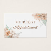 tropisch beige en muntafspraakkaart visitekaartje (Voorkant)