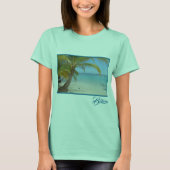 Tropisch Belize Beach Caribisch Zee Zeegezicht T-shirt (Voorkant)