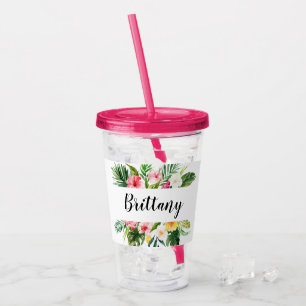 Tropisch... ben jij mijn Bridesmaid voorstel? Acryl Drinkbeker