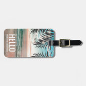 Tropisch beproefde grappige reis bagagelabel (Voorkant horizontaal)