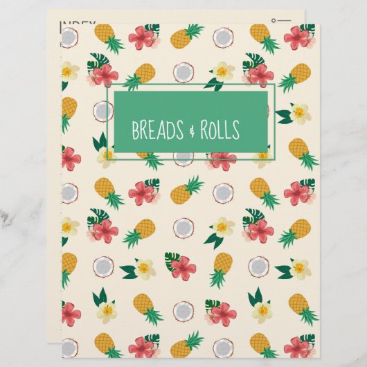 Tropisch bergingsmiddel/index (Voorkant / Achterkant)