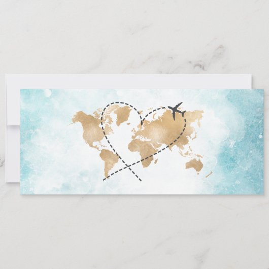 Tropisch bestemmings-weddenschap-instapmodel kaart (Achterkant)