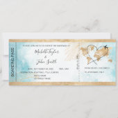 Tropisch bestemmings-weddenschap-instapmodel kaart (Voorkant)