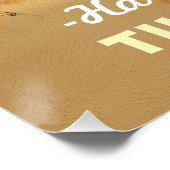 Tropisch beukenstaart Funny Rooster Chicken Poster (Hoek)