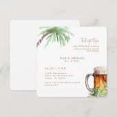 Tropisch bier & BBQ de avond ervoor Kaart (Voorkant / Achterkant)