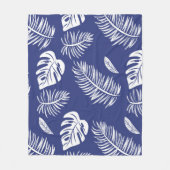 Tropisch blad 15 fleece deken (Voorkant)