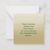 Tropisch blad blad cirkel Lijst dank u Notitiekaartje (Achterkant)