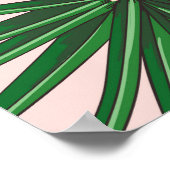 Tropisch blad, bloem, fruitpatroon. poster (Hoek)