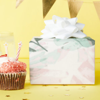 Tropisch blad botanisch cadeauverpakkings papier