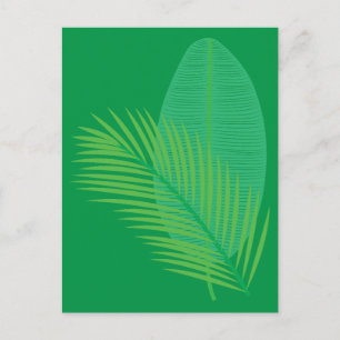 Tropisch blad briefkaart
