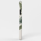 Tropisch blad en botanisch gepersonaliseerd initia Case-Mate iPhone case (Achterkant/rechts)
