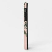 Tropisch blad gepersonaliseerd initiaal Case-Mate iPhone case (Achterkant/links)