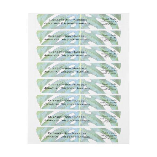 Tropisch blad groen Monstera bruiloft (Vel)