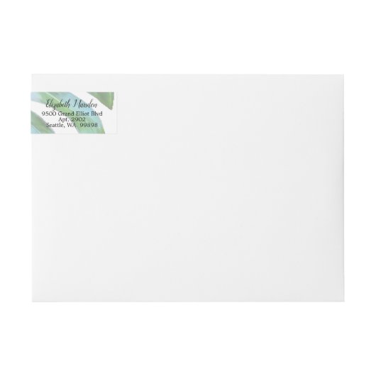 Tropisch blad groen Monstera bruiloft (Voorkant)