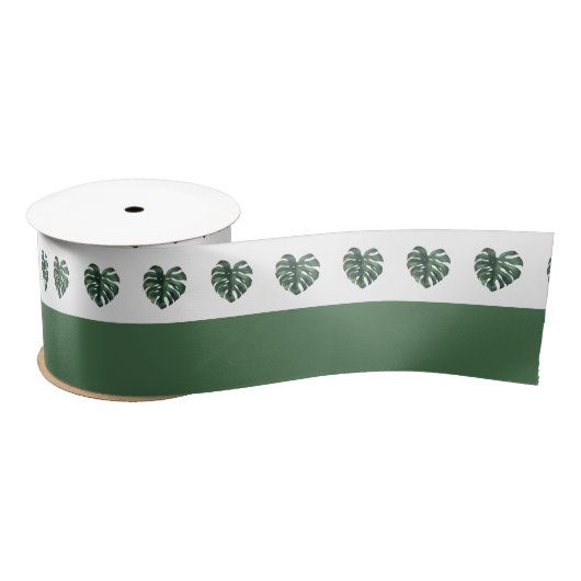 Tropisch blad groene Monstera trouw lint (Spoel)