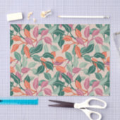 Tropisch blad koraalgroen botanisch chic licht tissuepapier (Craft)