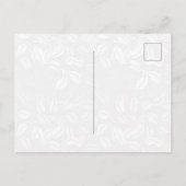 Tropisch blad koraalgroen botanisch chic vers briefkaart (Achterkant)