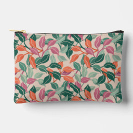 Tropisch blad koraalgroen botanisch chic vrouwelij etui