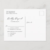 Tropisch blad nep goud folie bruiloft uitnodiging briefkaart (Achterkant)