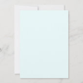 Tropisch blad palm tak bruiloft borrel kaart (Achterkant)