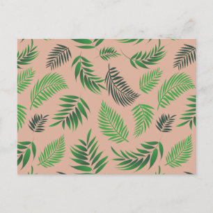 Tropisch Blad Patroon 10 Briefkaart