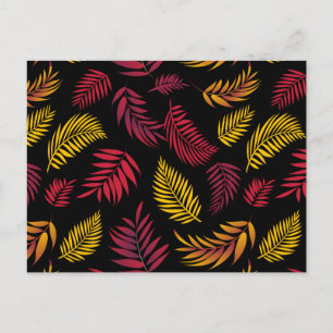 Tropisch Blad Patroon 21 Briefkaart