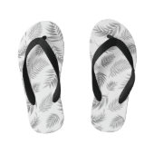 Tropisch Blad Patroon 3 Kinder Teenslippers (Voetbed)