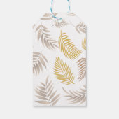 Tropisch Blad Patroon 7 Cadeaulabel (Achterkant)