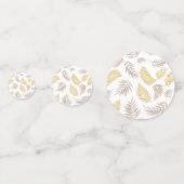 Tropisch Blad Patroon 7 Confetti (Achterkanten)