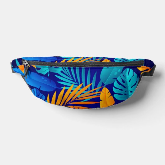 Tropisch blad patroon Fanny Pack Heuptasje (Liggend)