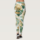 Tropisch Blad Patroon Leggings (Achterkant)