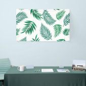 Tropisch Blad Patroon Spandoek (Beurs)