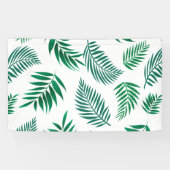 Tropisch Blad Patroon Spandoek (Horizontaal)