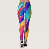 Tropisch blad Tapestry Painting Leggings (Achterkant)