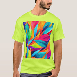 Tropisch blad wandtapijt schilderij t-shirt