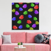 Tropisch bladcanvas canvas afdruk (Insitu (Woonkamer))