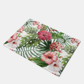 Tropisch bladerblad van hibiscus deurmat (Schuin)