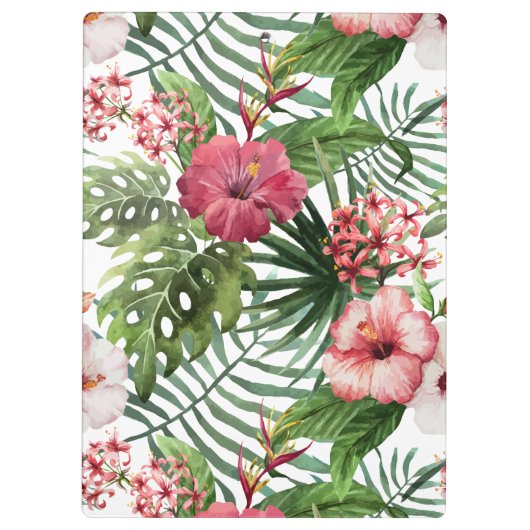 Tropisch bladerblad van hibiscus klembord (Achterkant)