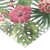 Tropisch bladerblad van hibiscus korte tafelloper (Hoek)