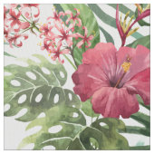 Tropisch bladerblad van hibiscus stof (Close Up)