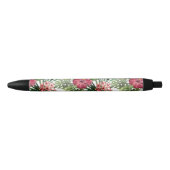 Tropisch bladerblad van hibiscus zwarte inkt pen (Voorkant)