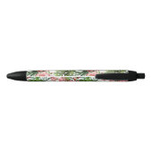 Tropisch bladerblad van hibiscus zwarte inkt pen (Achterkant)