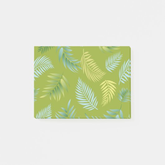Tropisch Bladeren Patroon 16 Post-it® Notes (Voorkant)