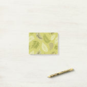 Tropisch Bladeren Patroon 17 Post-it® Notes (Op bureau)