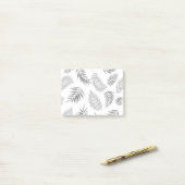 Tropisch Bladeren Patroon 3 Post-it® Notes (Op bureau)